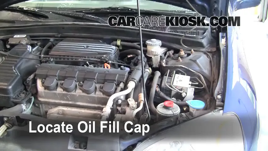 2001 Honda Civic EX 1.7L 4 Cyl. Coupe (2 Door) Oil